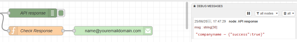 SMTP-Statusprüfung (Debug)